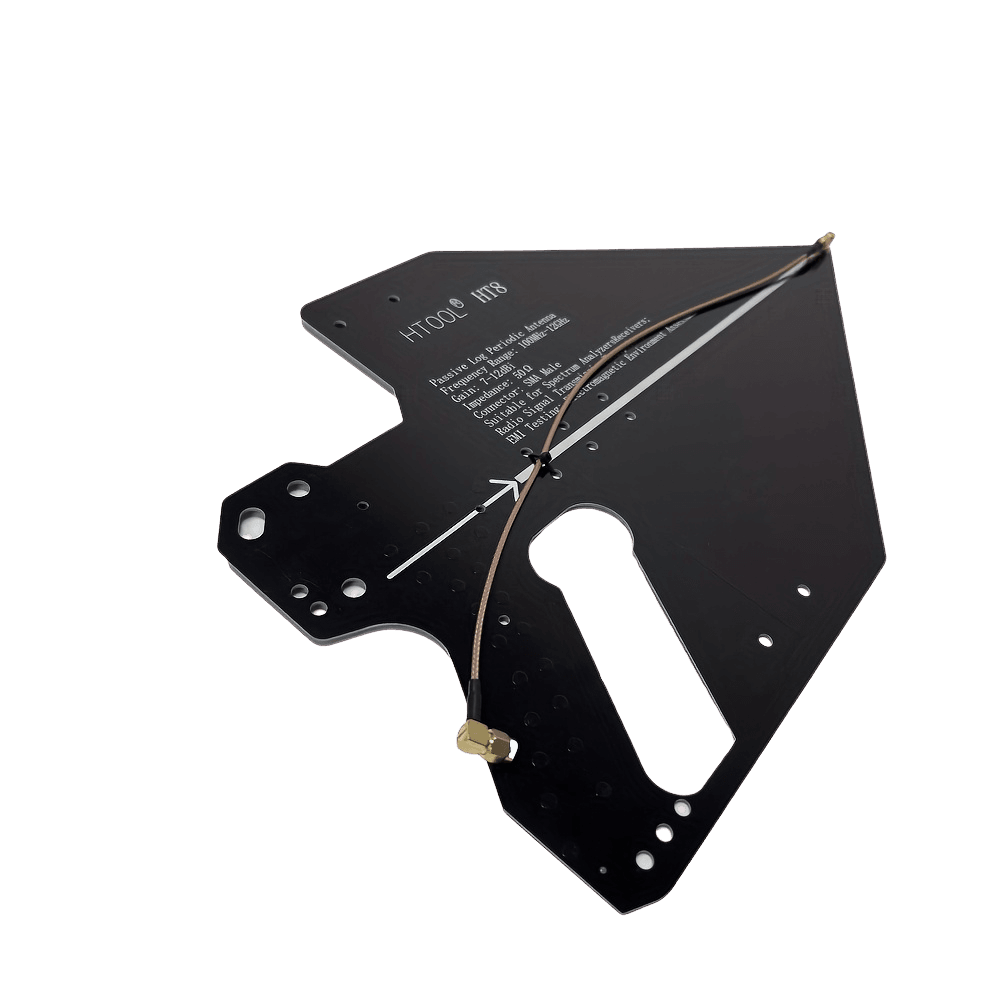 HT8 Log-Periodic Antenna 0.1-12GHz High 7-12dBi Gain 50Ω Impedance - TKINGS