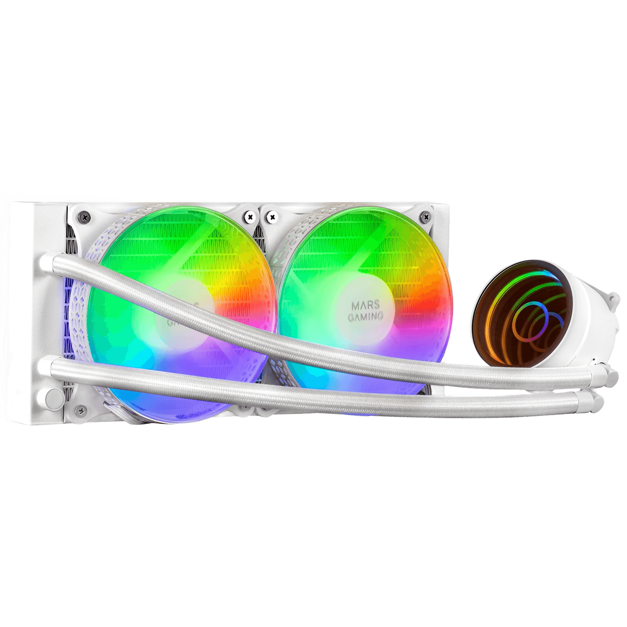 Mars gaming ml-one240, liquid cpu cooling, tdp 400w 2 frgb fans - TKINGS