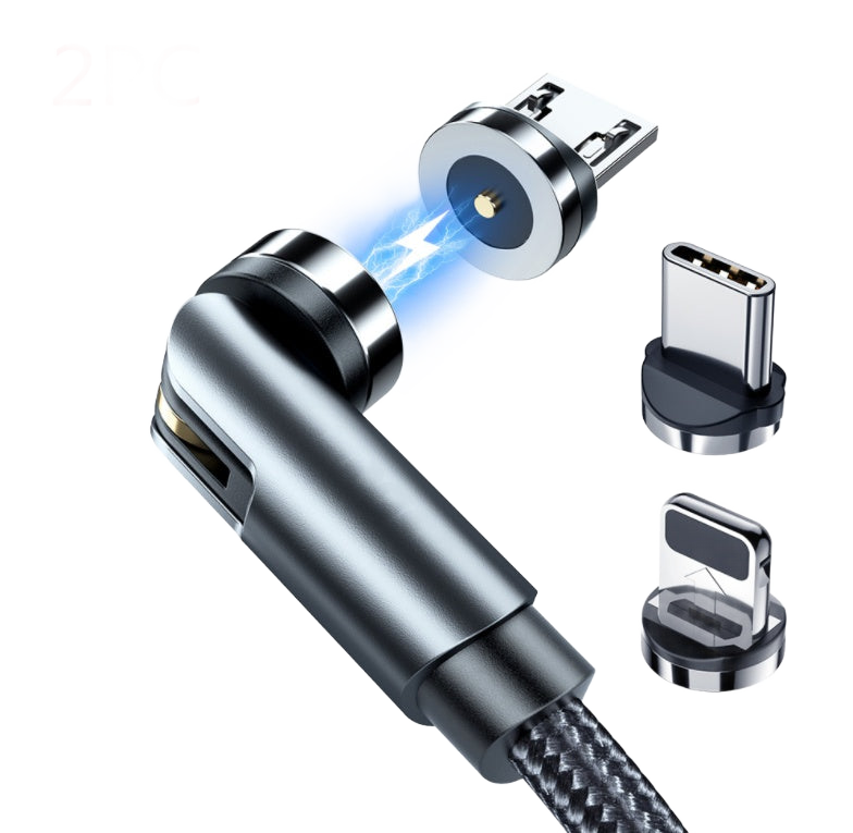 Image from Essager Rotate Magnetic Cable 360 Degree USB Type C Charging Cable Fast Charging Magnet Charger 540 Rotate Micro Magnetic Cable - Copy