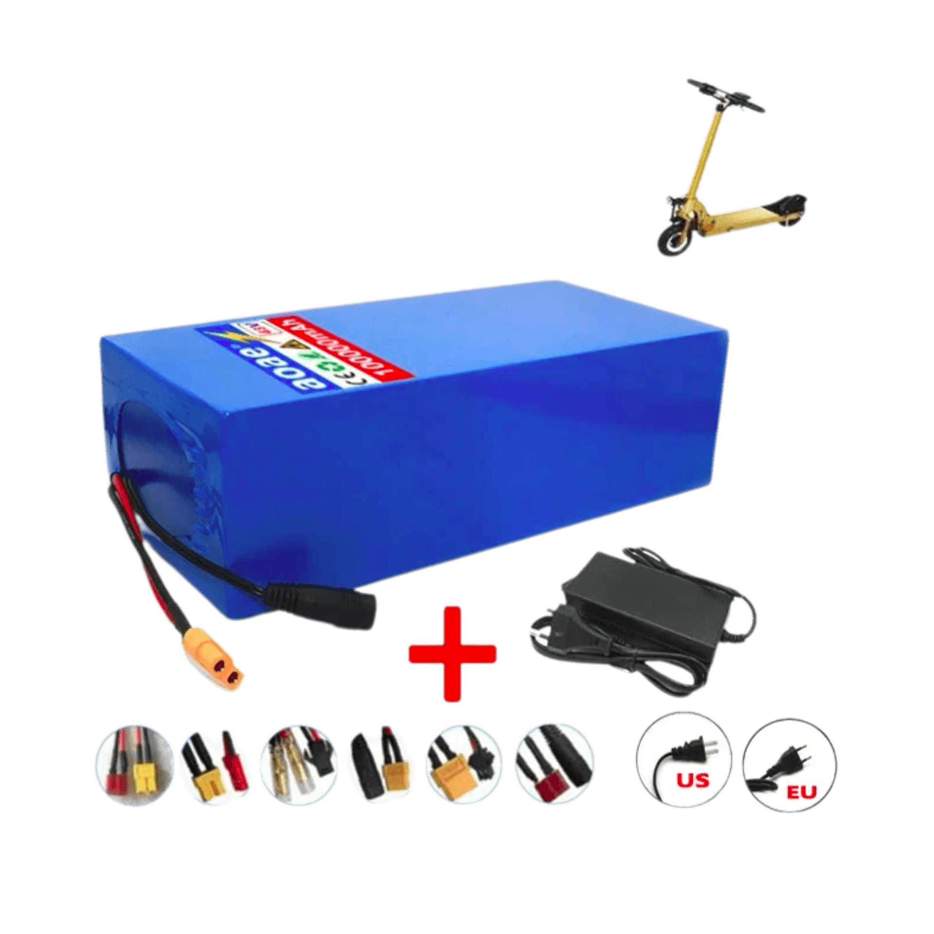Original 48V 100Ah 13s6p Lithium Battery Pack 48v 100000mAh 2000W - TKINGS