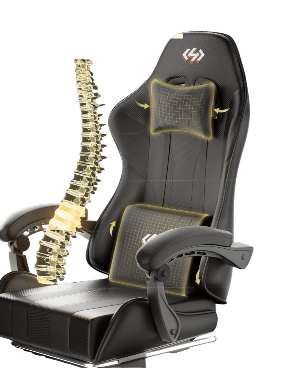 Ergonomic Gaming Chair with Pocket Spring Cushion - TKINGS