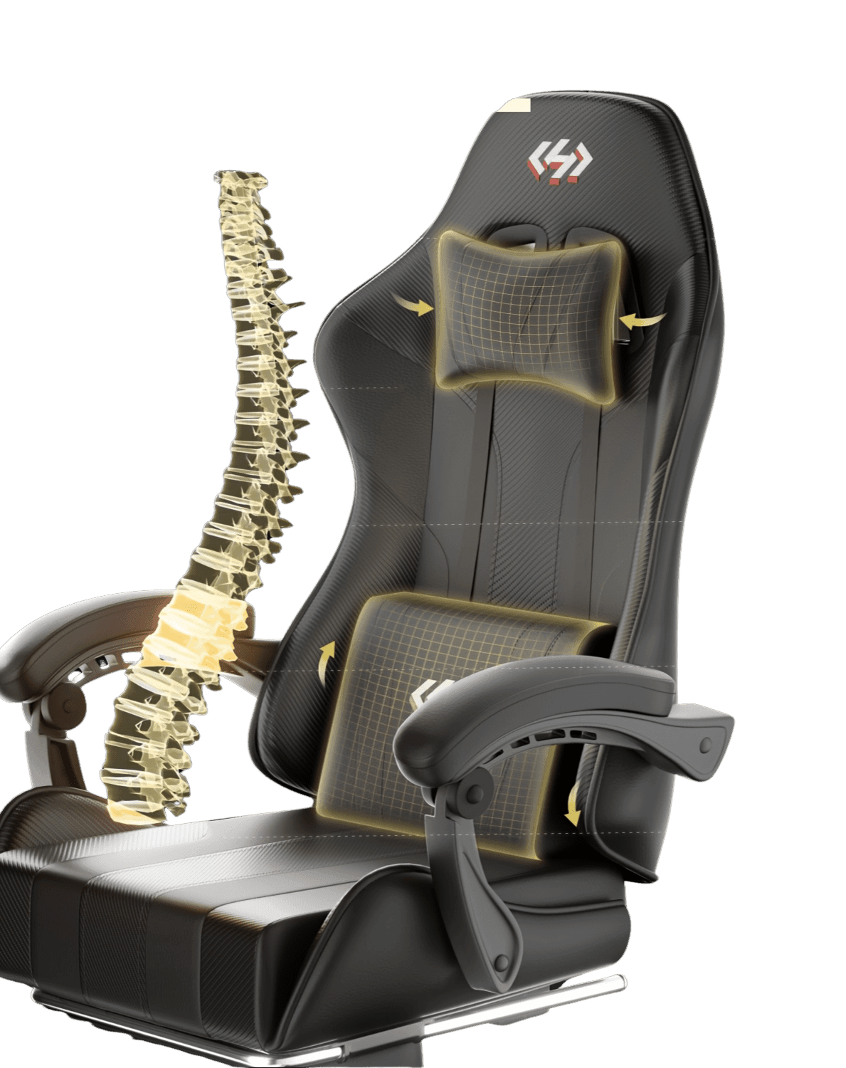 Ergonomic Gaming Chair with Pocket Spring Cushion - TKINGS