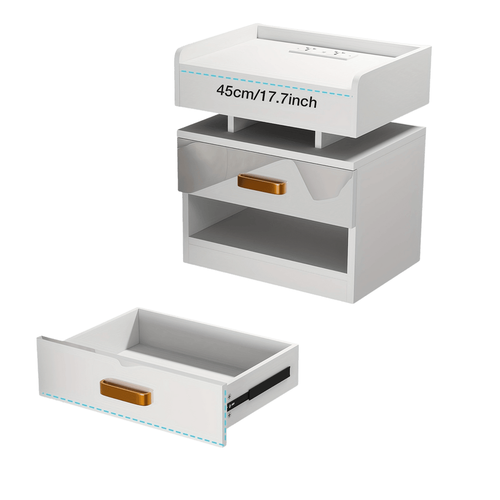 Modern LED style bedside table for living room and bedroom - TKINGS