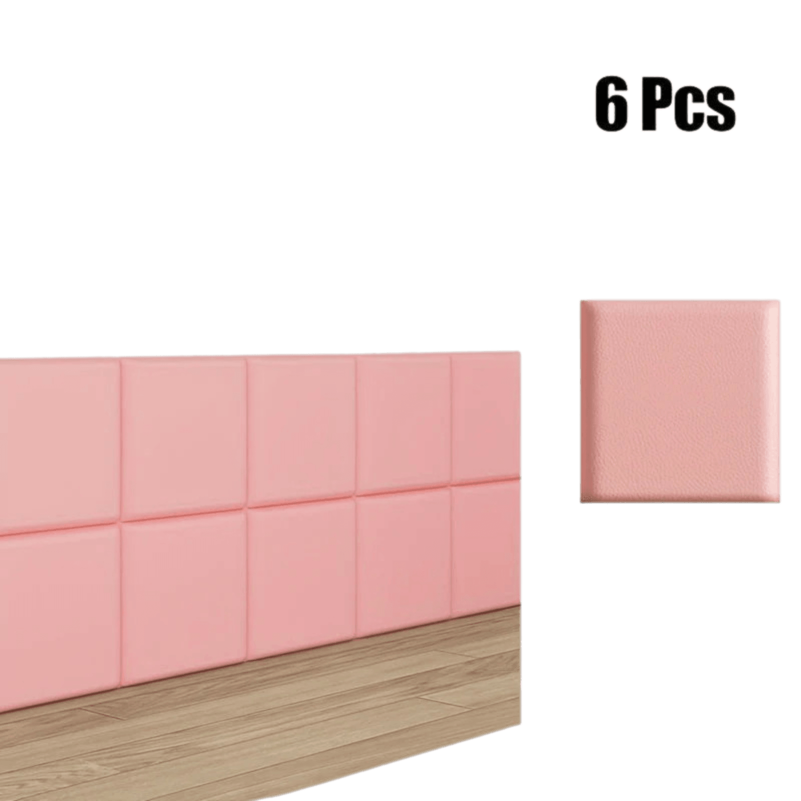 6/10pcs Premium Vinyl Wall Panels, Thickened 3D Headboard Tatami - TKINGS