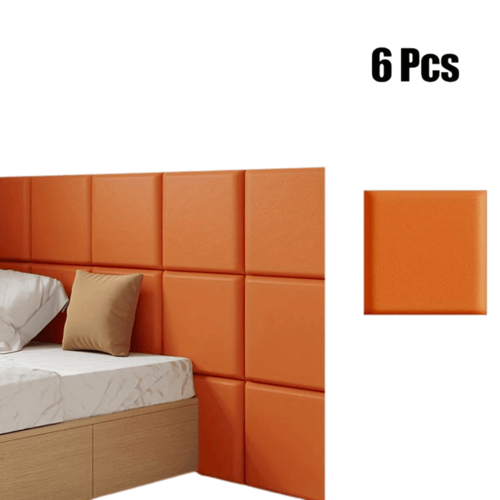 6/10pcs Premium Vinyl Wall Panels, Thickened 3D Headboard Tatami - TKINGS