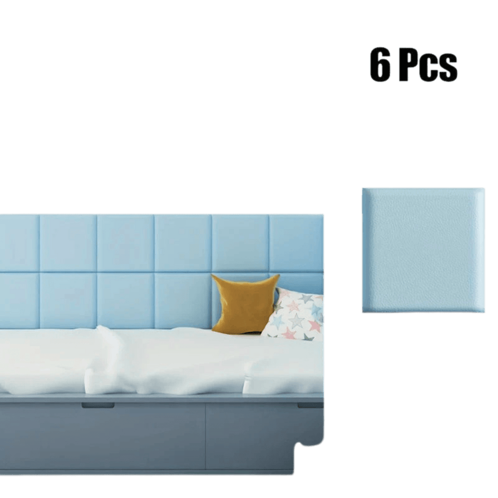 6/10pcs Premium Vinyl Wall Panels, Thickened 3D Headboard Tatami - TKINGS