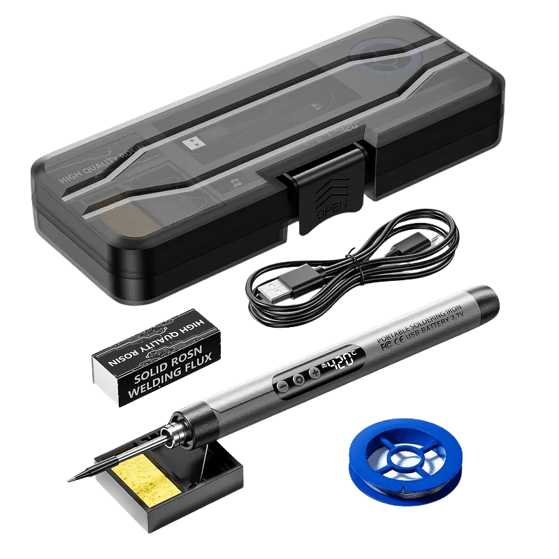 USB Rechargeable Soldering Iron with Digital Display 8W - TKINGS
