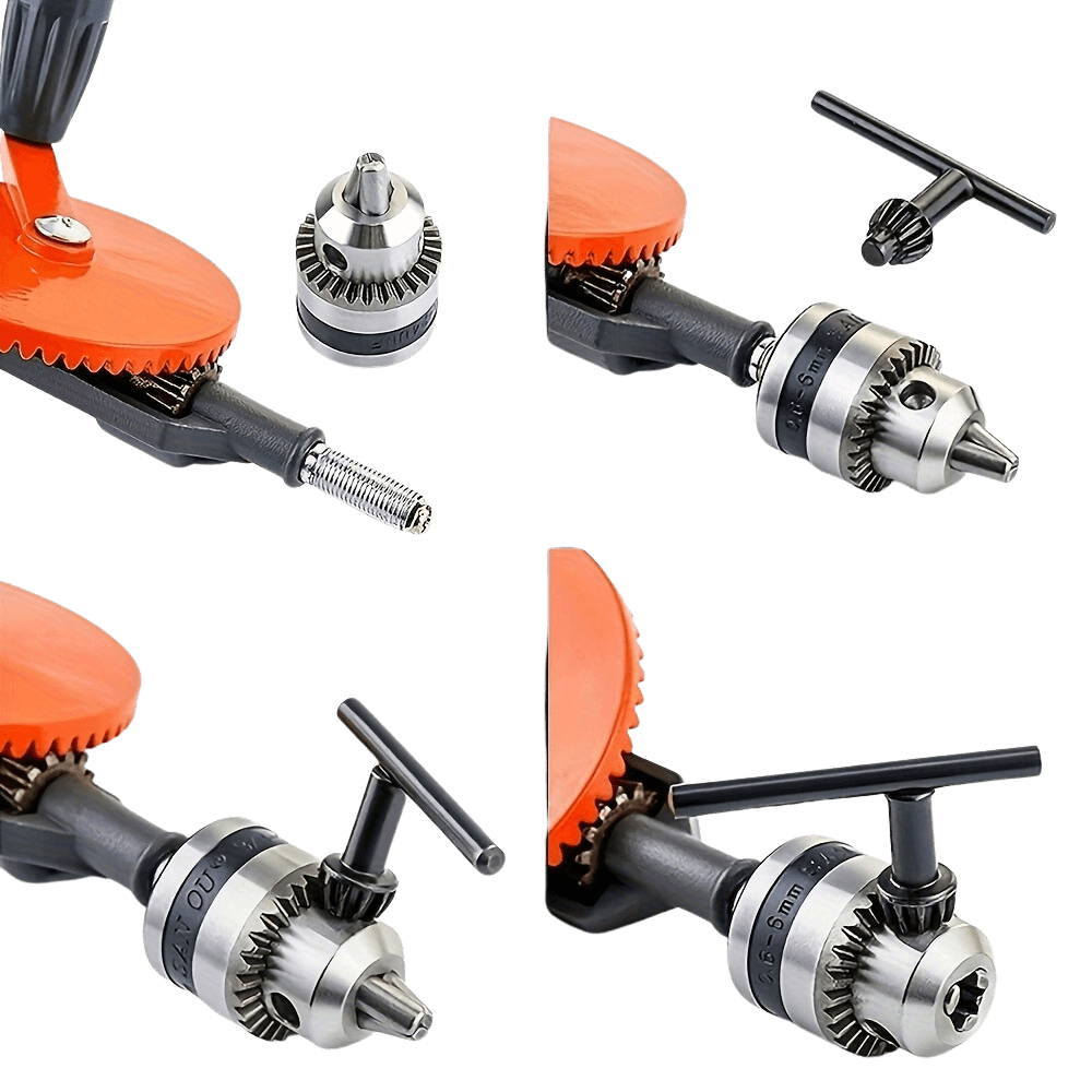 Manual Hand Drill with 1/4'' Capacity and Double Pinions - TKINGS