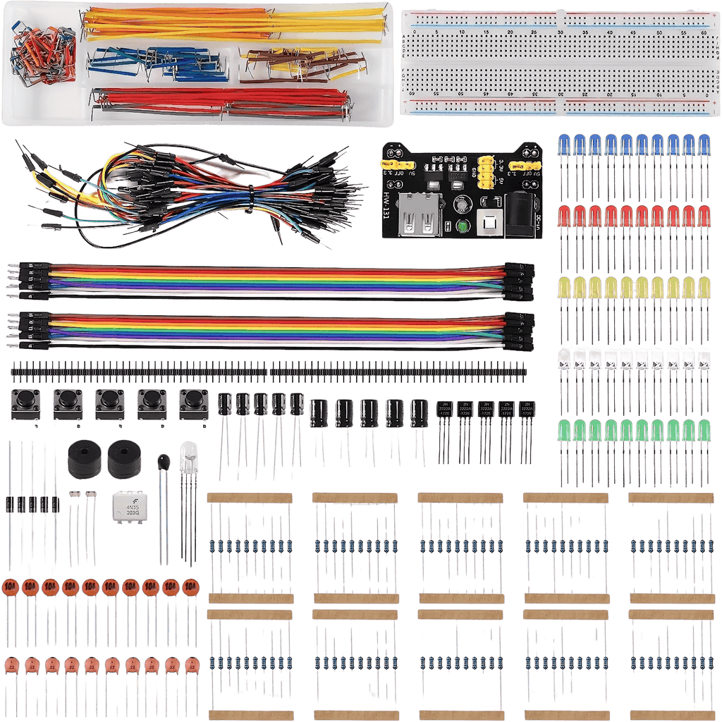 Premium STEM Starter Kit 65pcs Jumper Wires & Sensor Modules - TKINGS