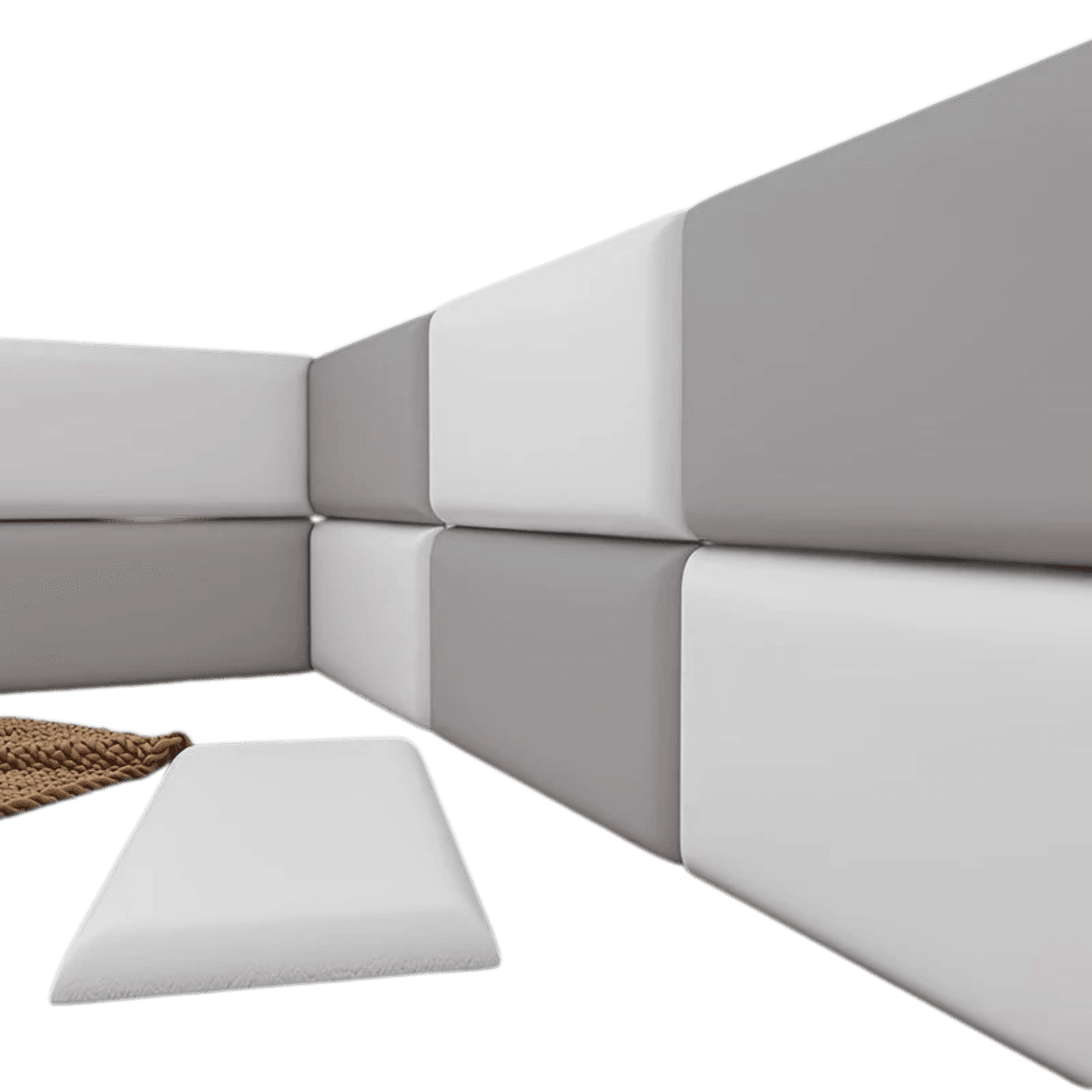 6/10pcs Premium Vinyl Wall Panels, Thickened 3D Headboard Tatami - TKINGS