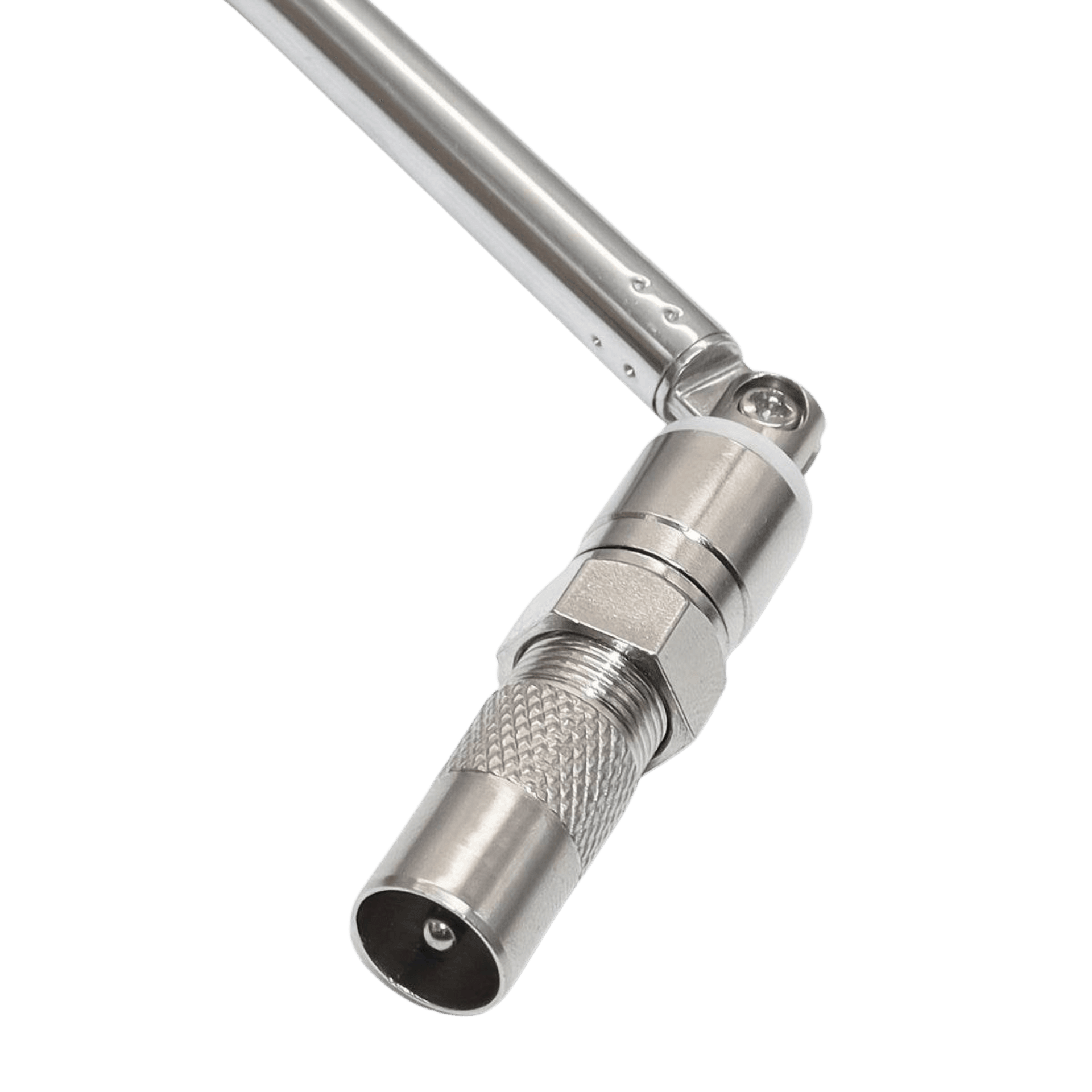 7S FM Radio Pull-Rod Antenna with F-Type Female, 75 Ohm to 3.5mm - TKINGS