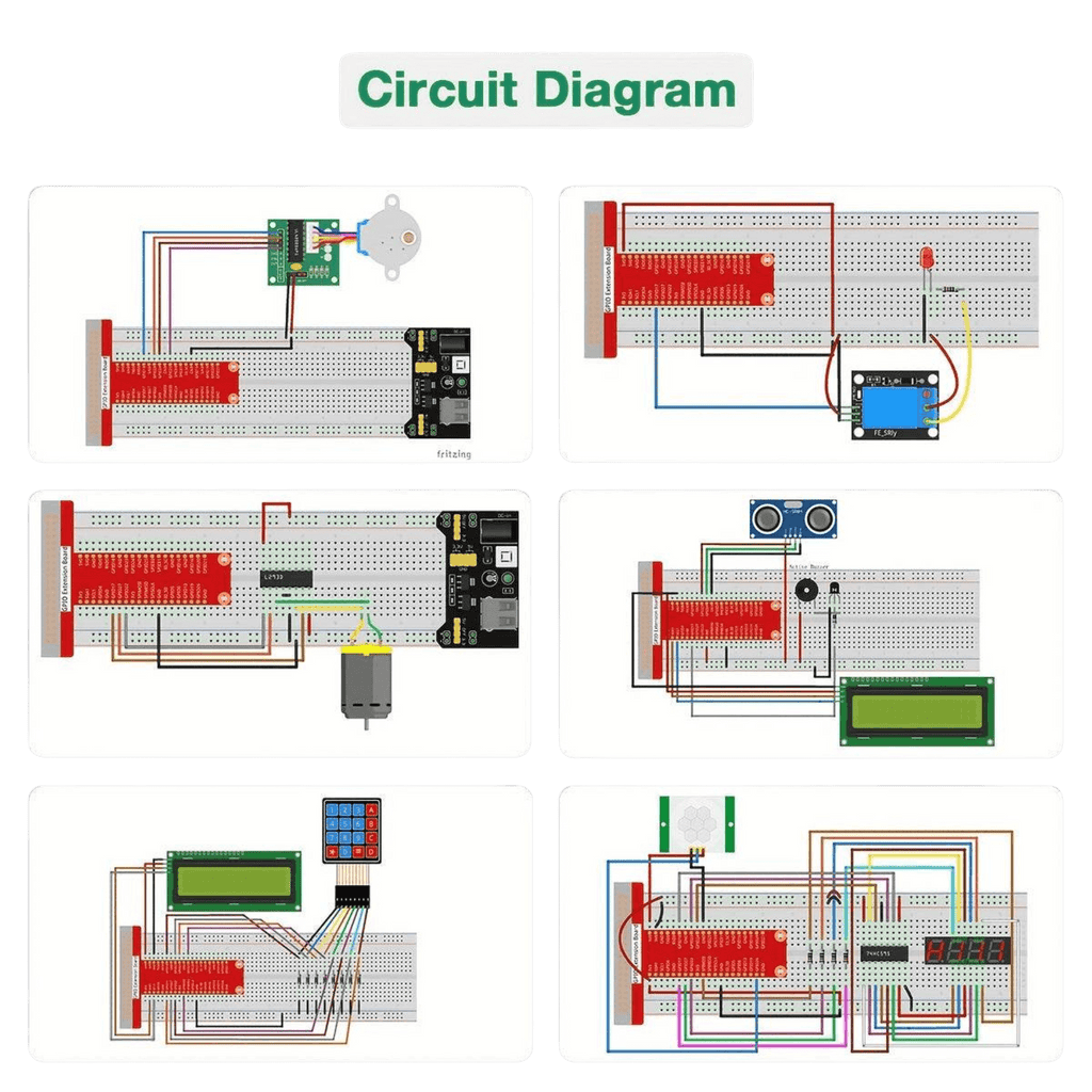 Super Starter Kit for Raspberry Pi Raspberry Pi 5/4/4B/3B/3B+ - TKINGS