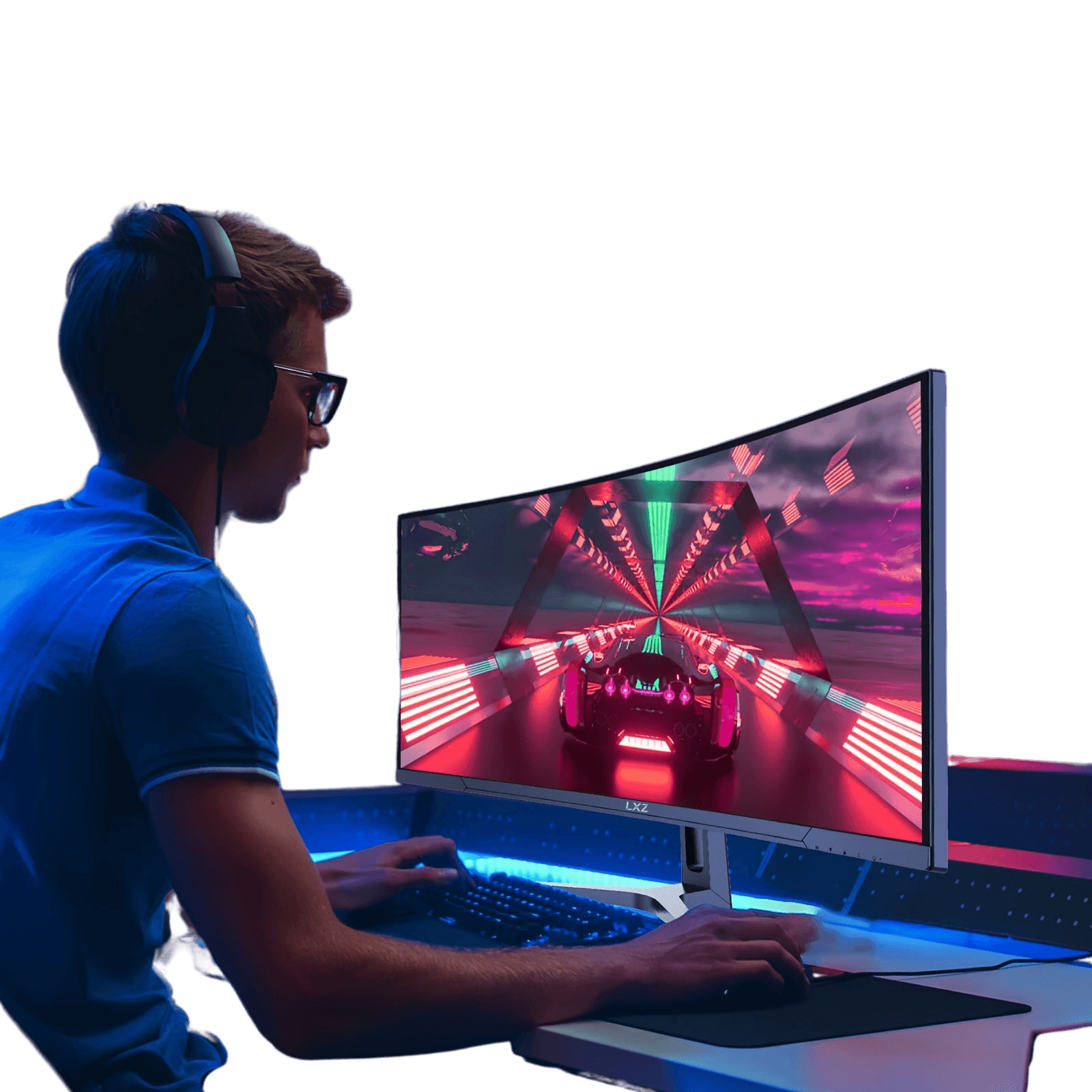 LXZ 34'' Ultrawide Curved Gaming Monitor 1500R PC Screen 165Hz - TKINGS