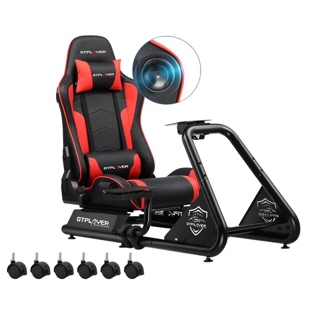 Driving Simulator, Racing Steering Wheel and Pedal Structure