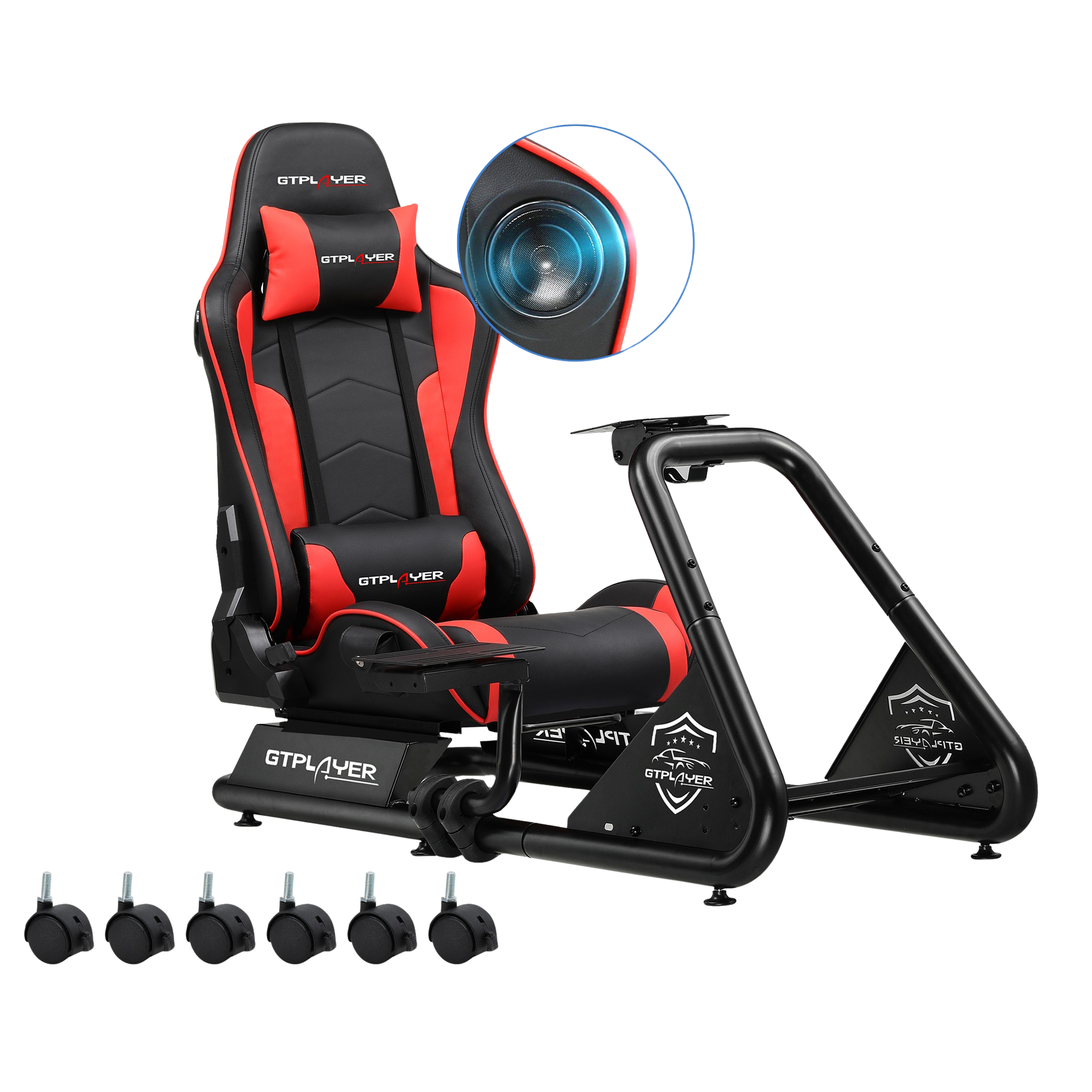Driving Simulator, Racing Steering Wheel and Pedal Structure