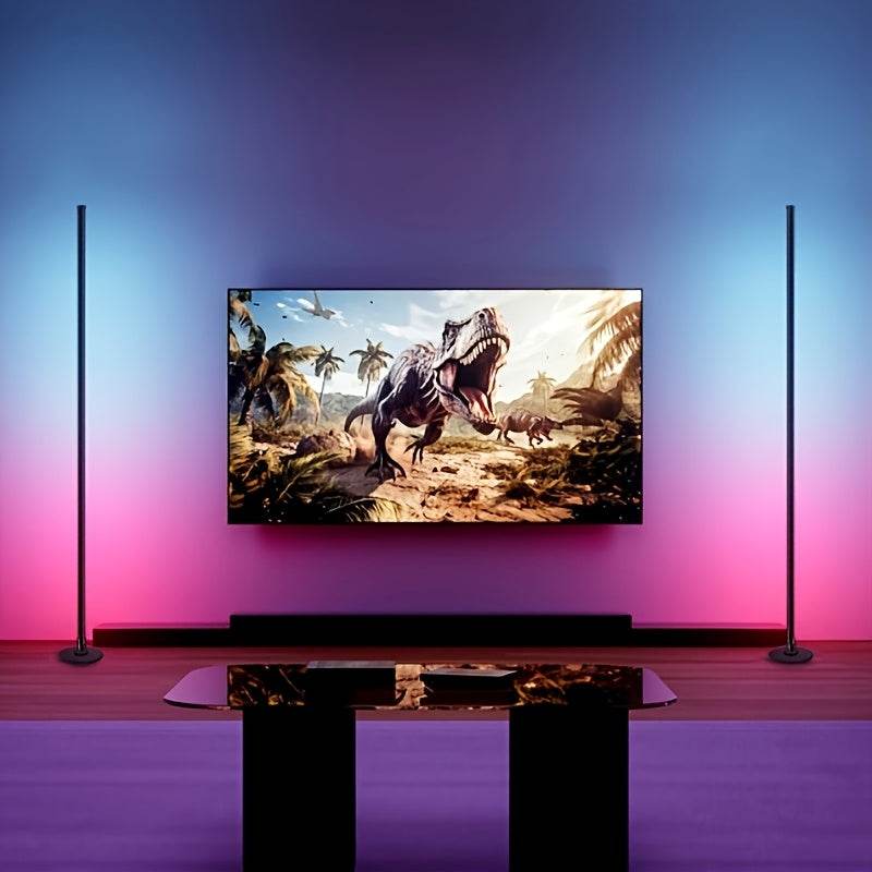 Smart LED Corner Floor Lamp 48inch RGB - TKINGS