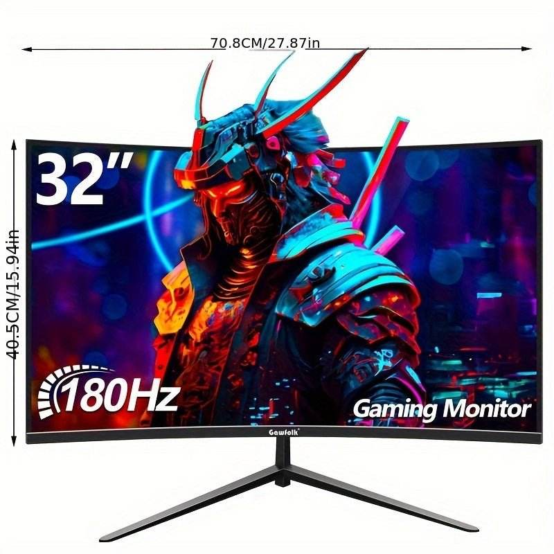 Curved Gaming Monitor - 180Hz 1080p Full HD - TKINGS