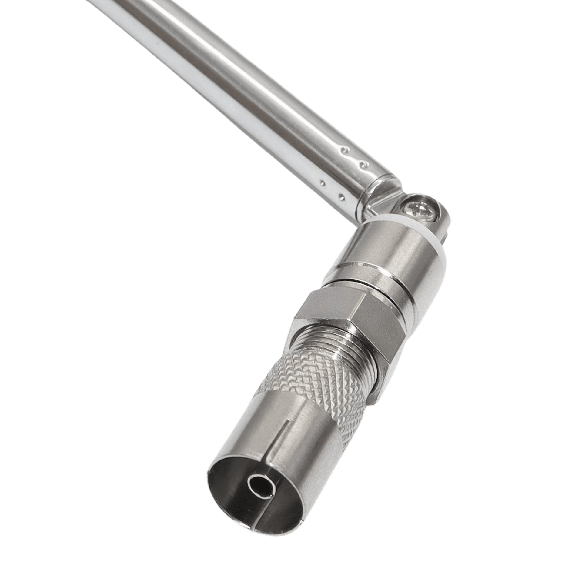 7S FM Radio Pull-Rod Antenna with F-Type Female, 75 Ohm to 3.5mm - TKINGS