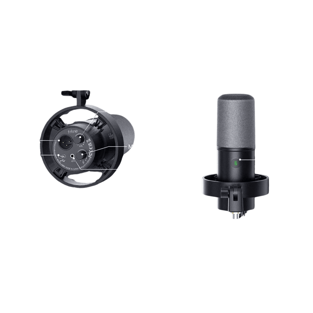 XLR Microphone with Shock Mount Touch-mute K688 - TKINGS
