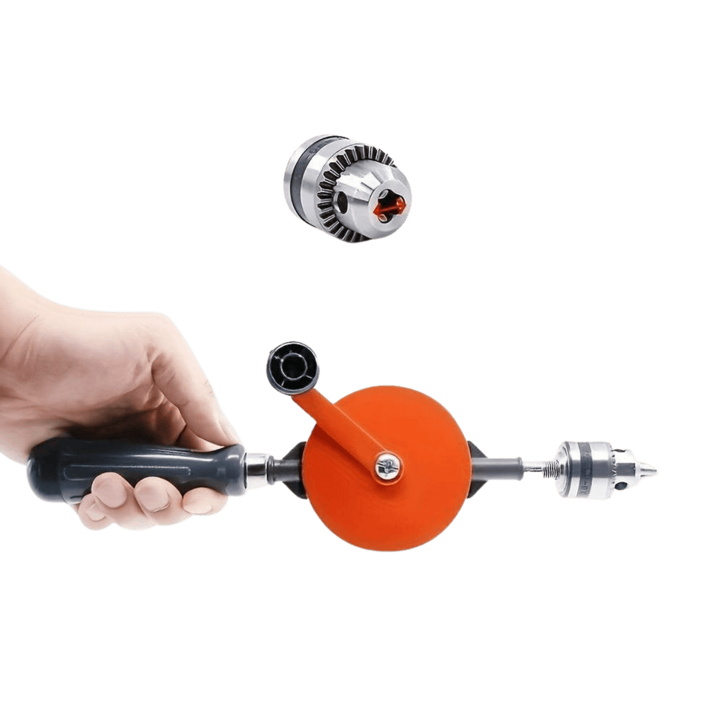 Manual Hand Drill with 1/4'' Capacity and Double Pinions - TKINGS