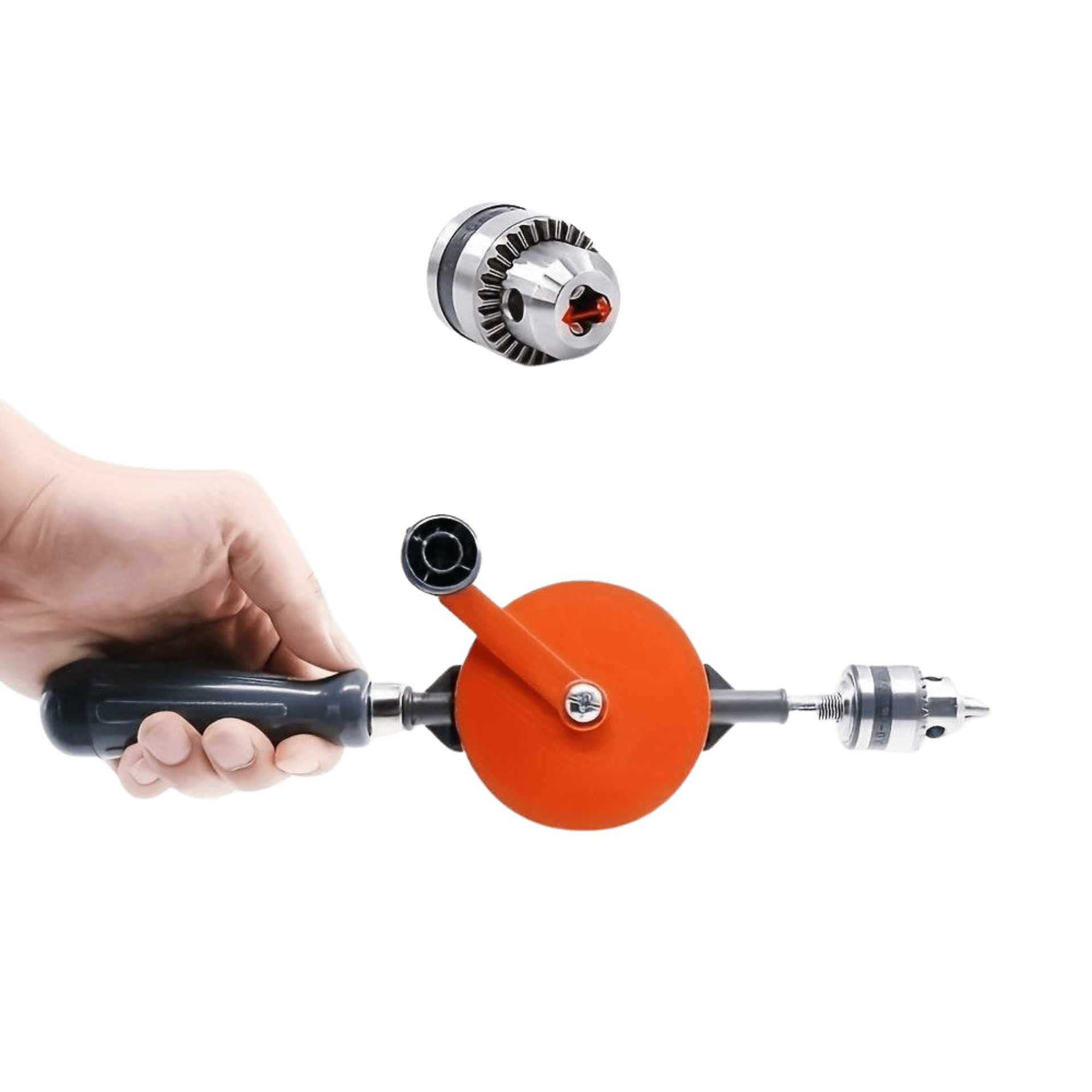 Manual Hand Drill with 1/4'' Capacity and Double Pinions - TKINGS