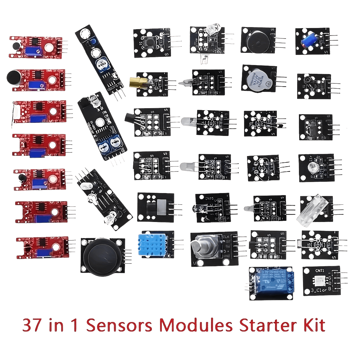 37 Sensor Modules Starter Kit Compatible with Arduino - TKINGS