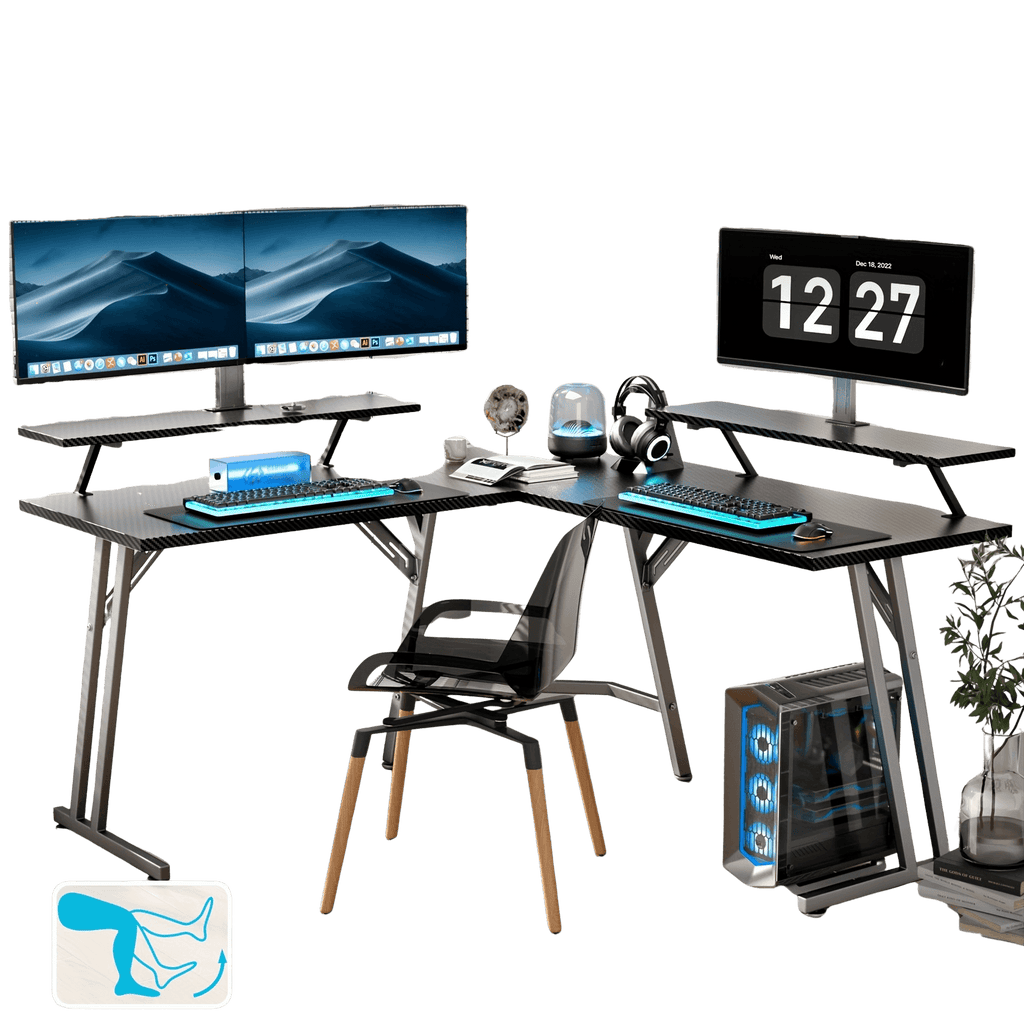 Gaming Desk L-Shaped Corner - TKINGS