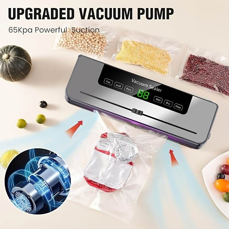 Vacuum Sealing Machine with Digital Display And 10 Bags - TKINGS