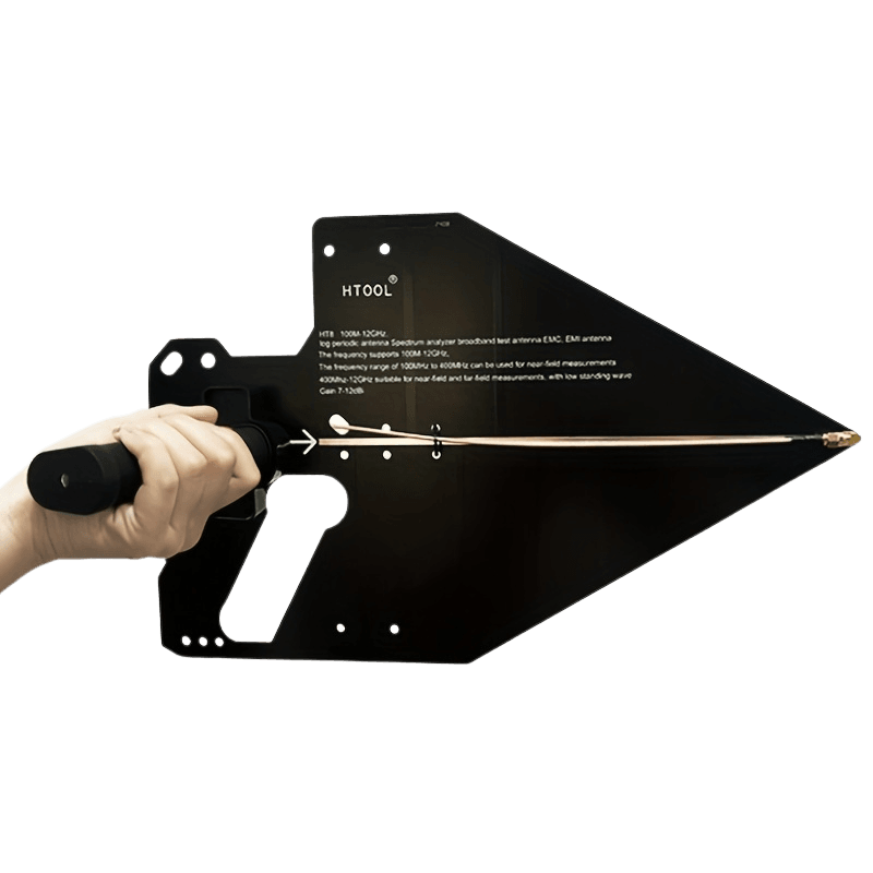 HT8 Log-Periodic Antenna 0.1-12GHz High 7-12dBi Gain 50Ω Impedance - TKINGS