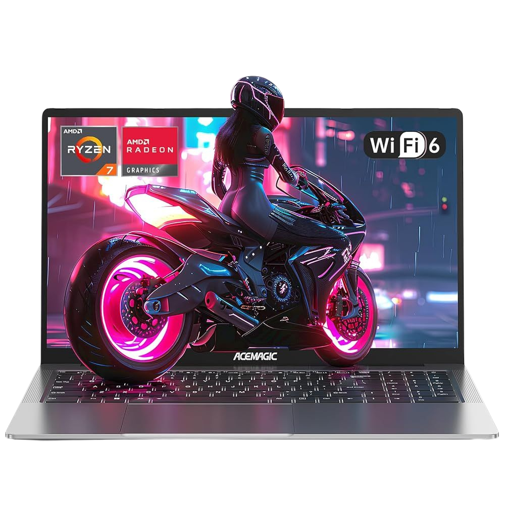 ACEMAGIC Laptop 15.6'' FHD AMD Ryzen 7 5700U 4.6GHz 16GB RAM