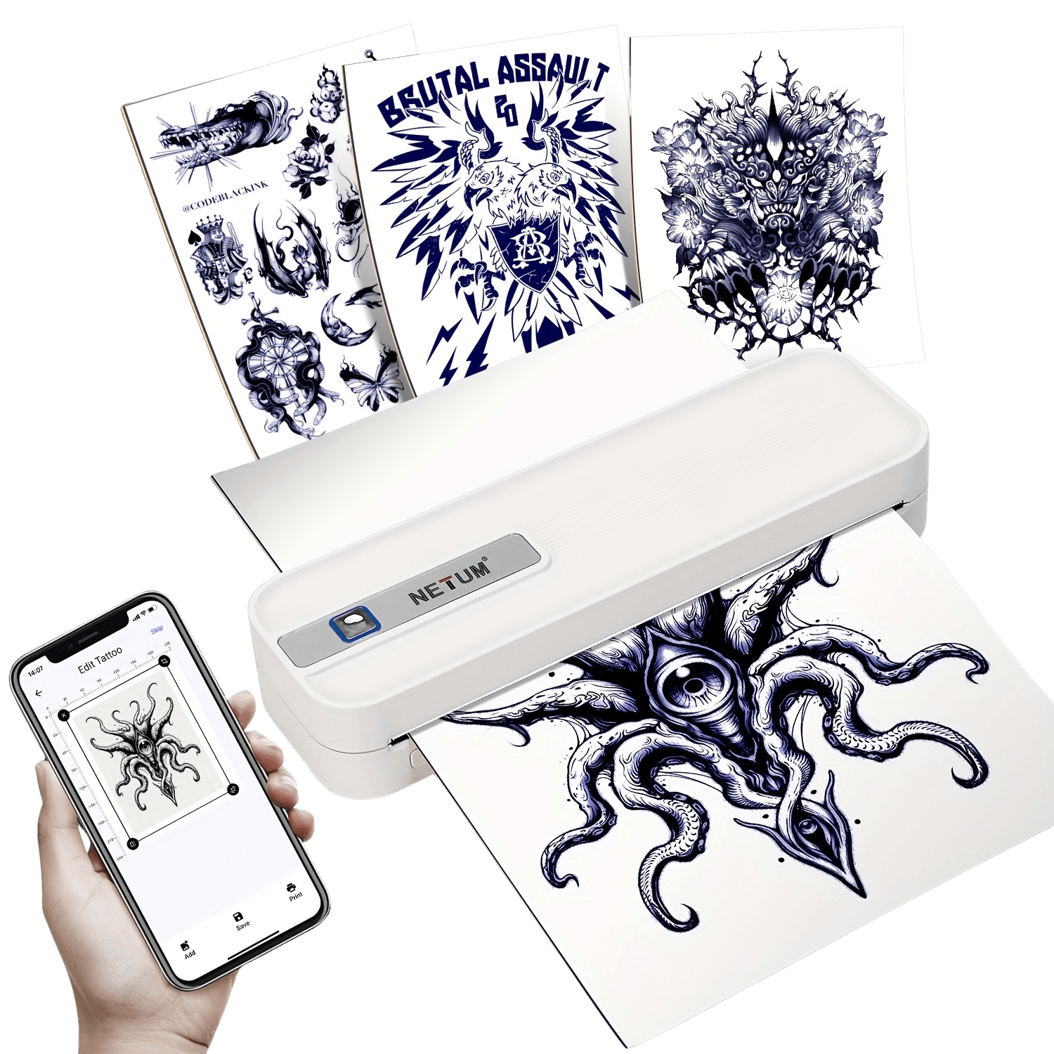 Thermal Printer Wireless and USB Rechargable - TKINGS
