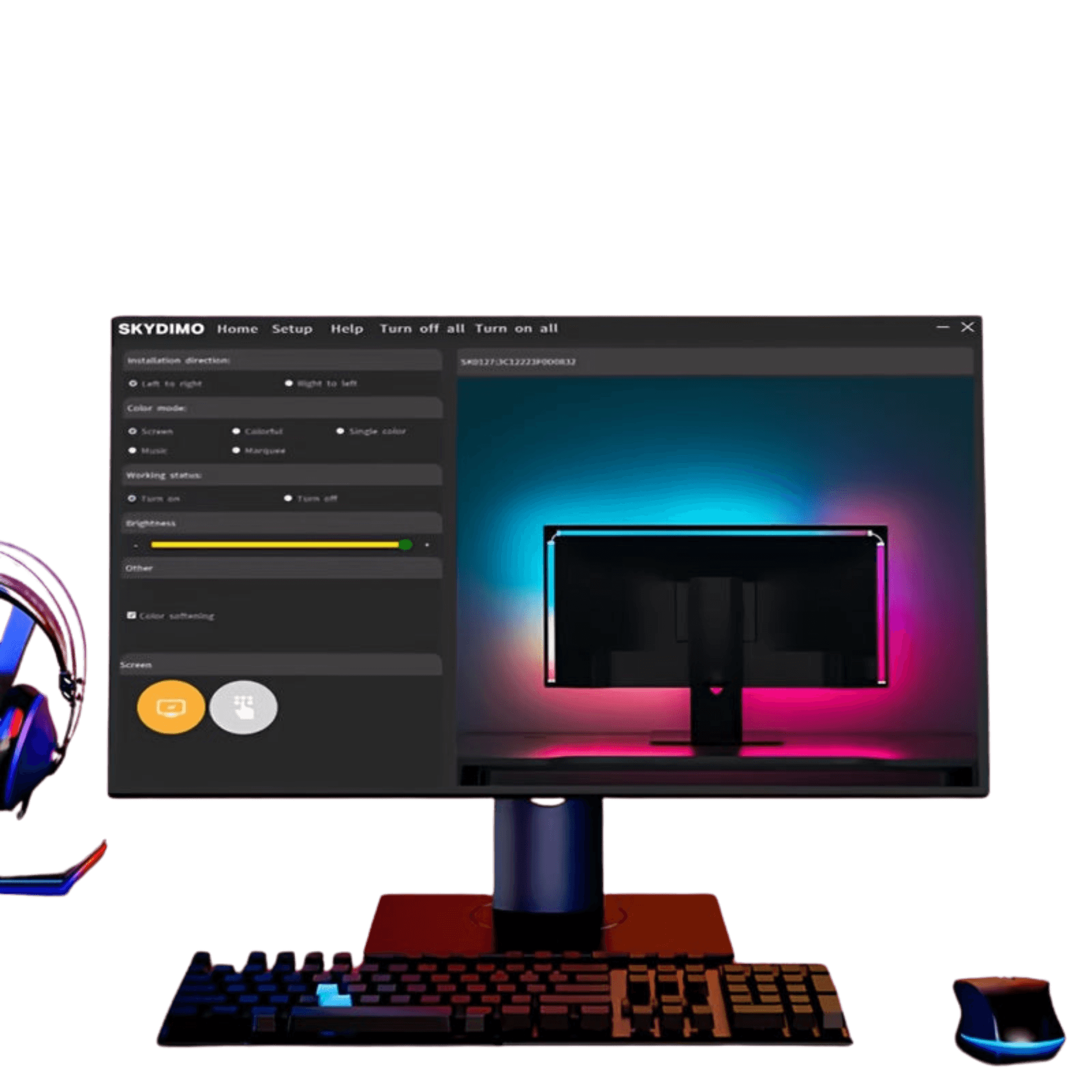 24/27'' Ambilight Computer Atmosphere Screen Light Synchronization - TKINGS