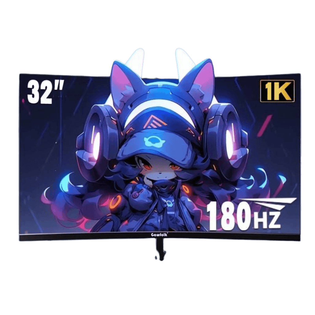 Curved Gaming Monitor - 180Hz 1080p Full HD - TKINGS