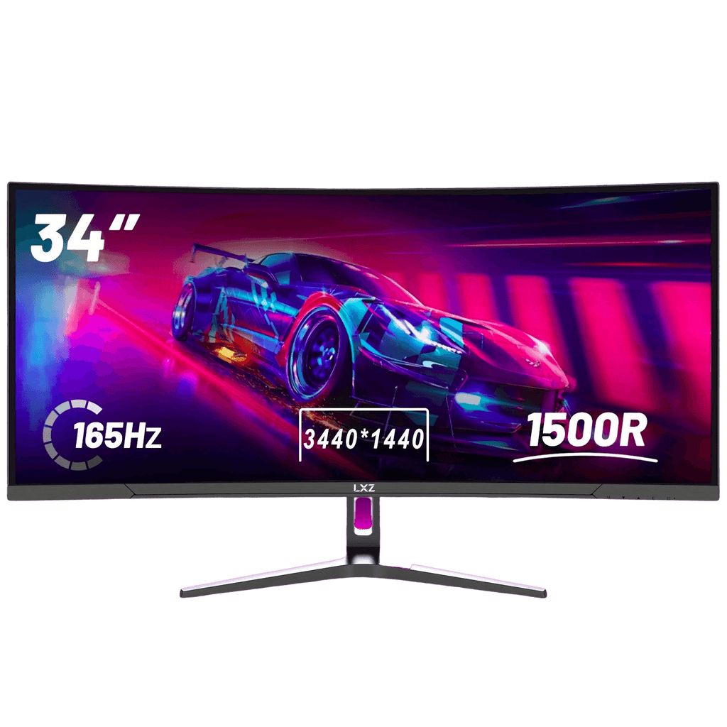 LXZ 34'' Ultrawide Curved Gaming Monitor 1500R PC Screen 165Hz - TKINGS