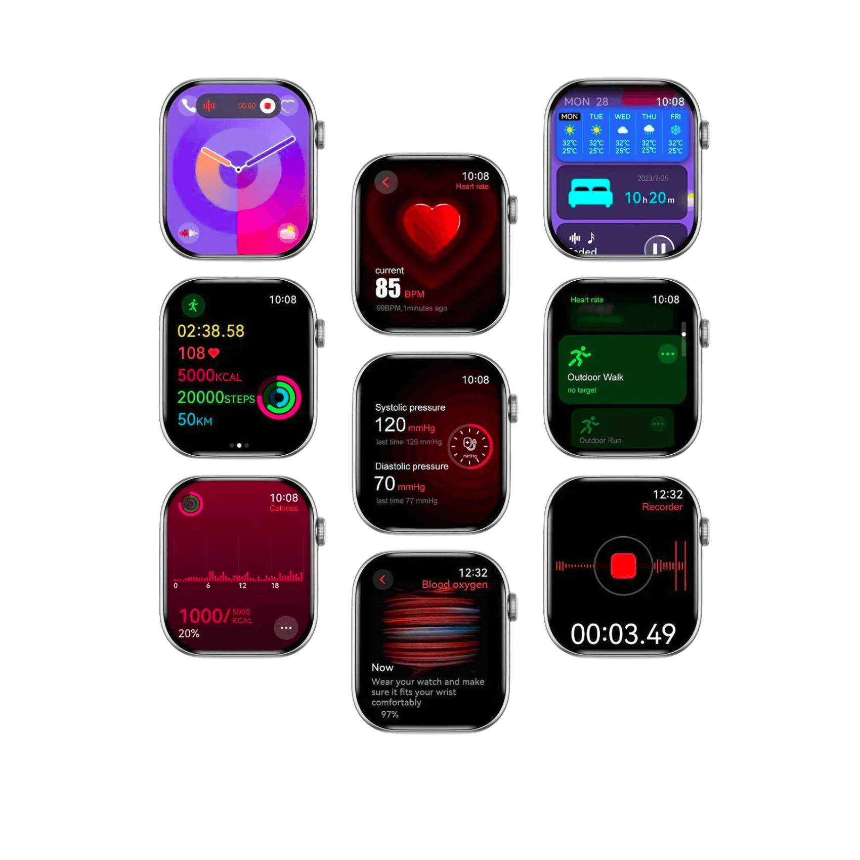 Apple DT Watch 10 Smart Watch 3D Menu 16GB - TKINGS