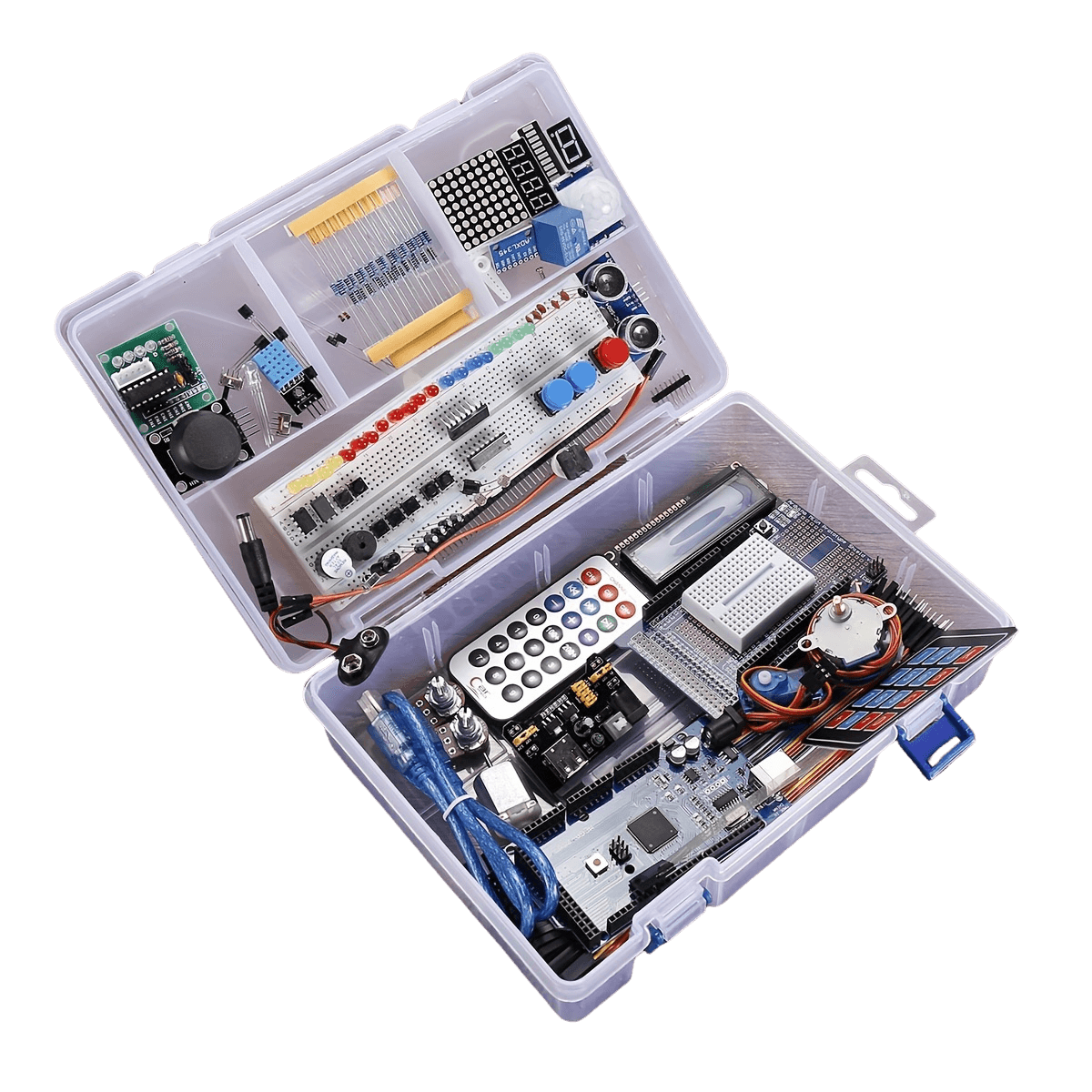 1 Set Full Version Starter Kit For Arduino Beginner Learning, MEGA 2560 Servo Motor LCD1602 Model - TKINGS