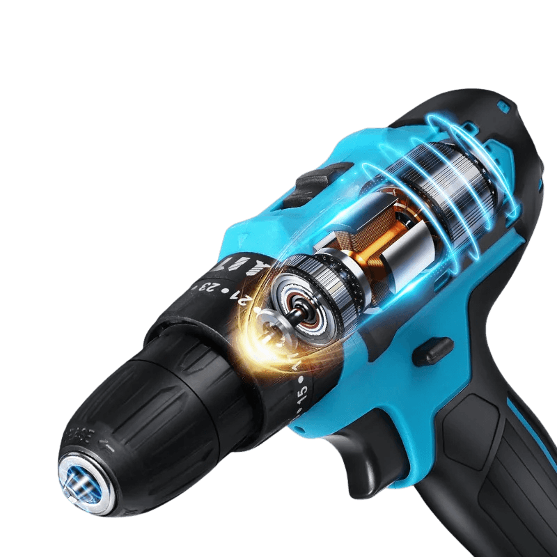 28V Impact Drill Screwdriver Rechargeable Electric Lithium Battery 1350rpm - TKINGS
