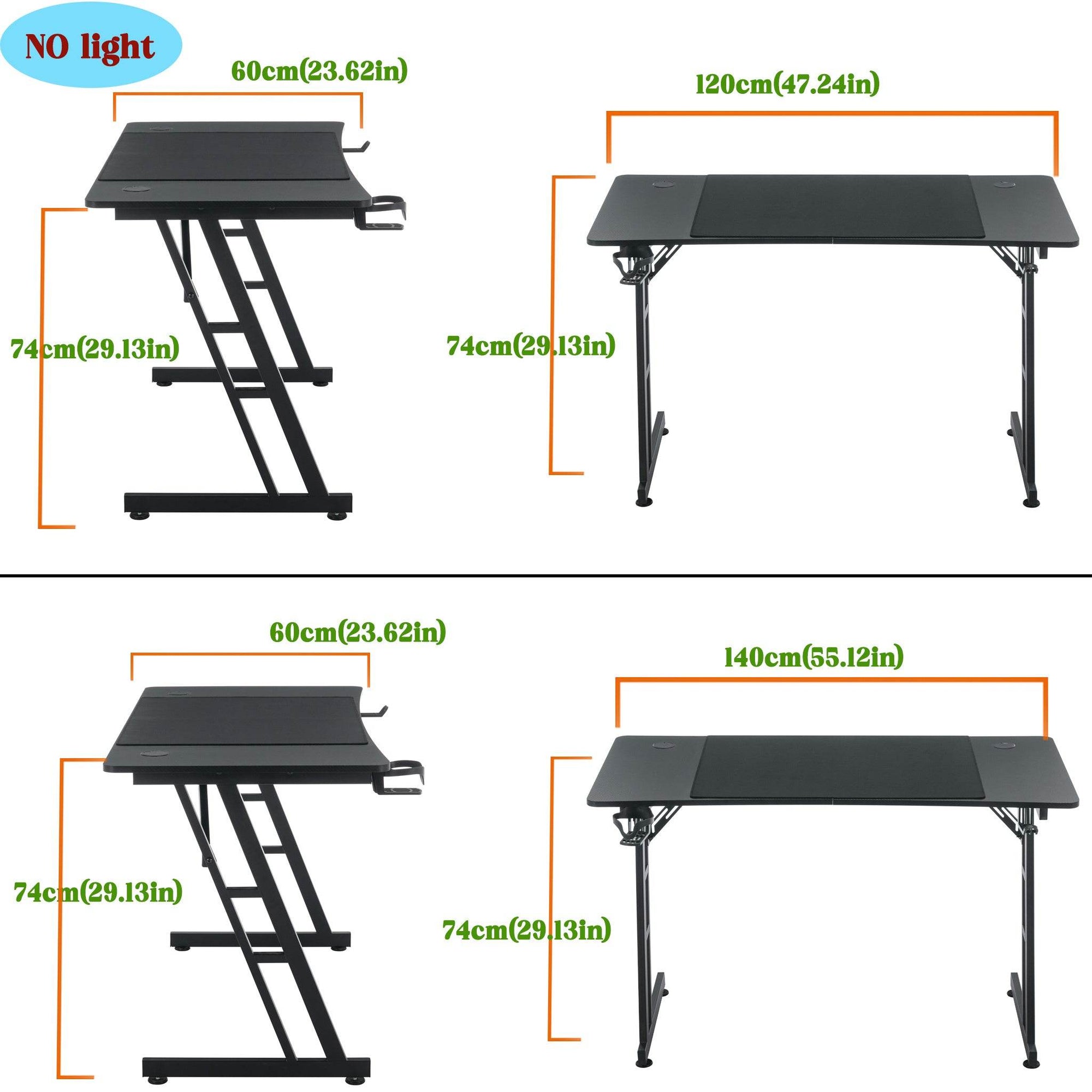 Gaming Desk with Headset And Cup Holder - TKINGS