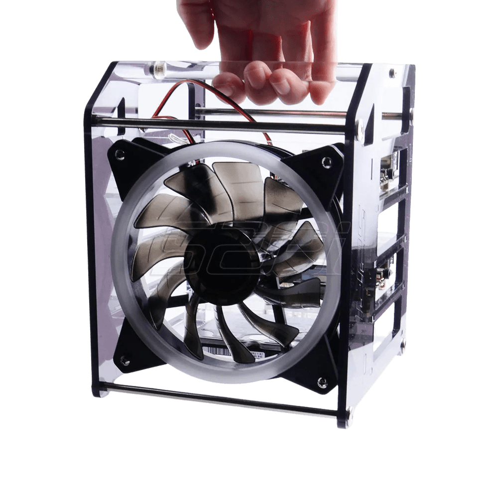 Pi Rack Tower Cluster Case Cooling Fan LED RGB - TKINGS