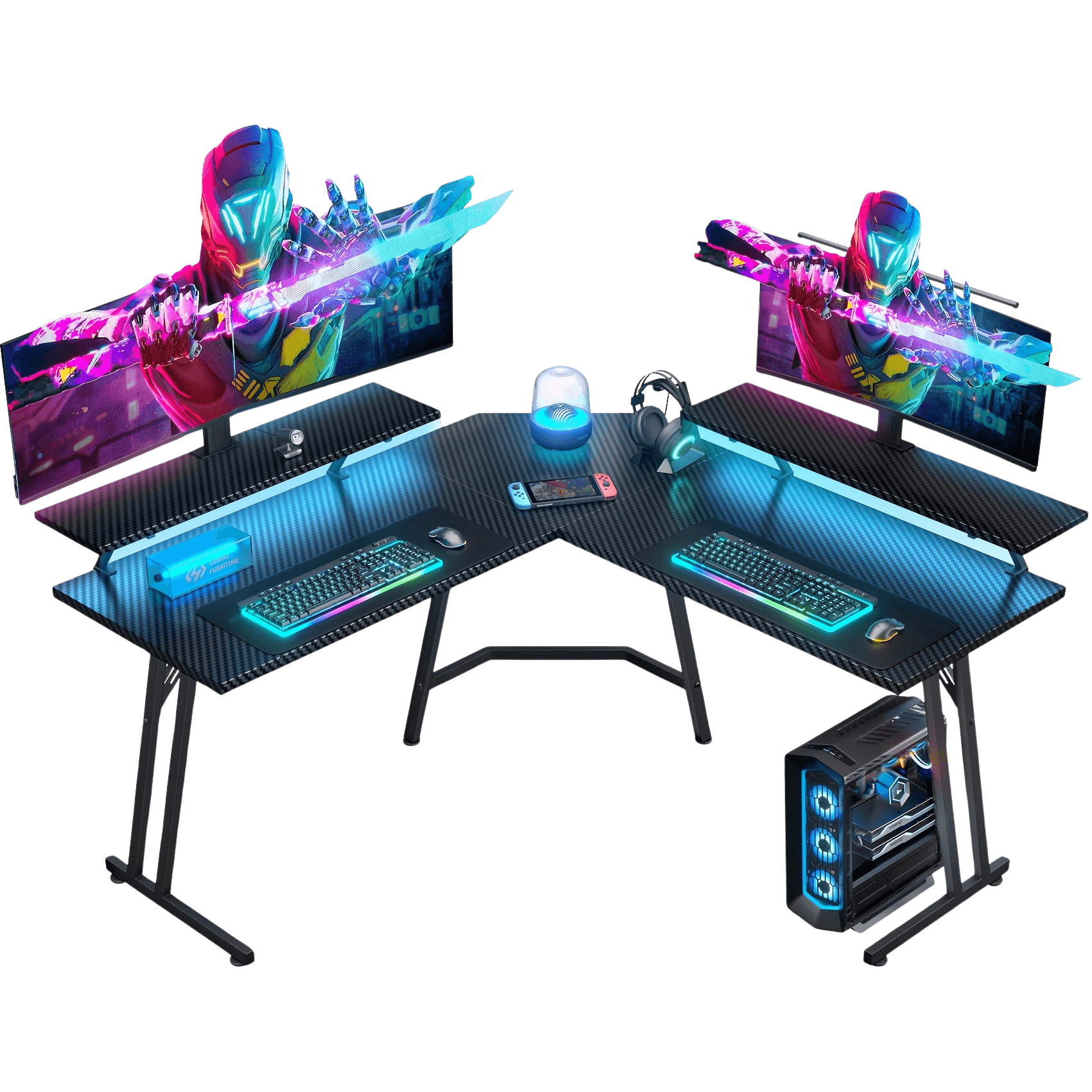 Gaming Desk L-Shaped Corner - TKINGS