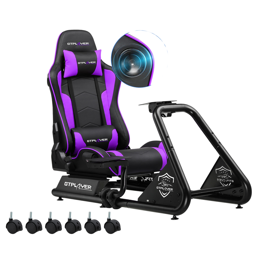 Driving Simulator, Racing Steering Wheel and Pedal Structure