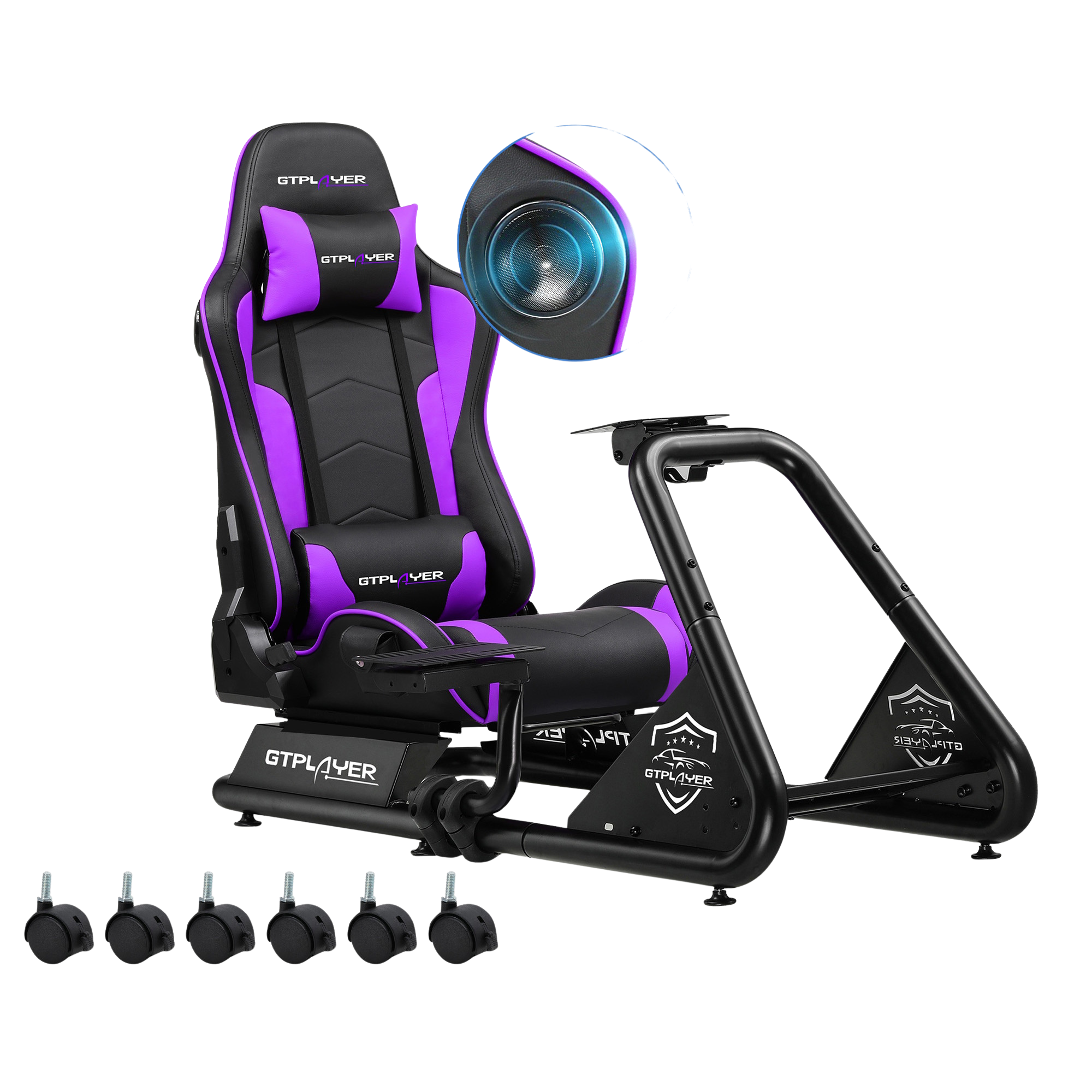Driving Simulator, Racing Steering Wheel and Pedal Structure