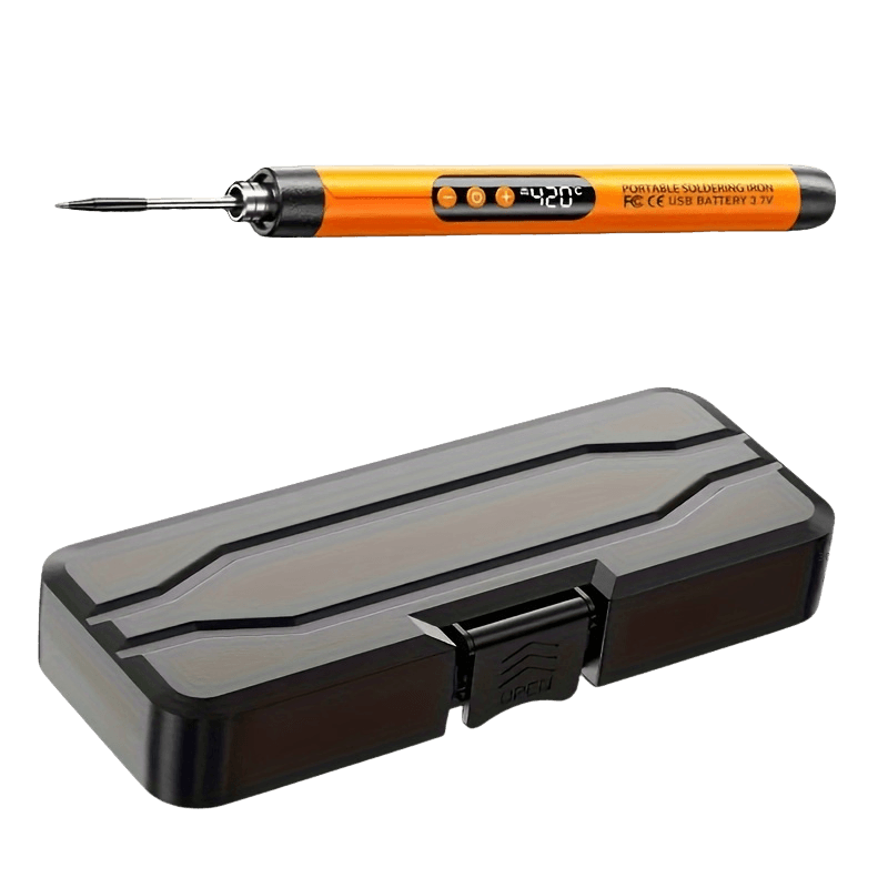 USB Rechargeable Soldering Iron with Digital Display 8W - TKINGS