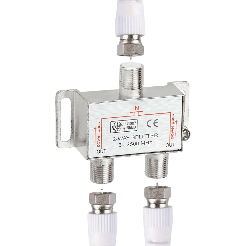 High Performance Coaxial Cable Splitter 5-2500MHz for STB TV - TKINGS