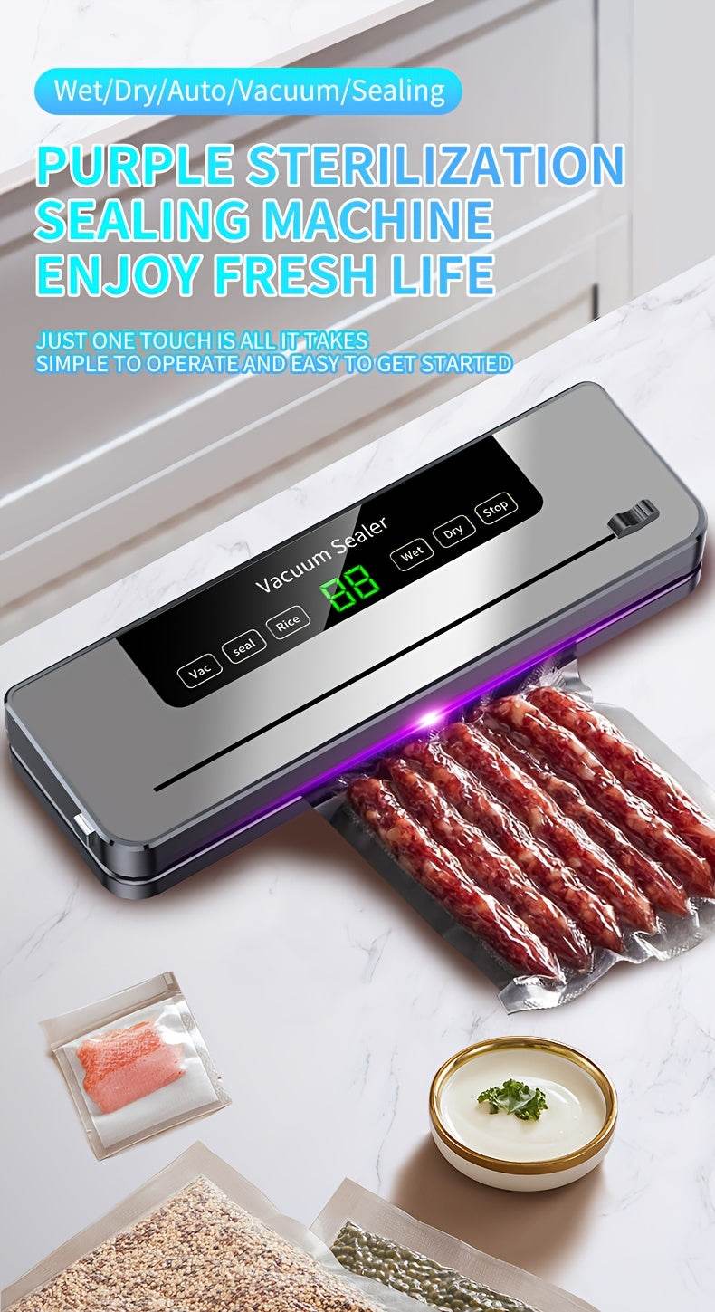 Vacuum Sealing Machine with Digital Display And 10 Bags - TKINGS