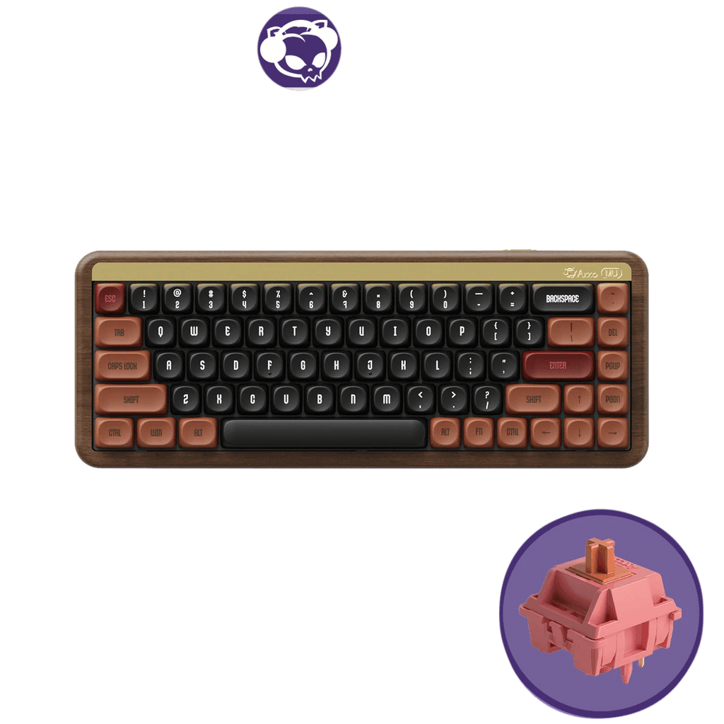 Akko Autumn Wooden Mechanical Keyboard MOA Profile RGB Hot - TKINGS