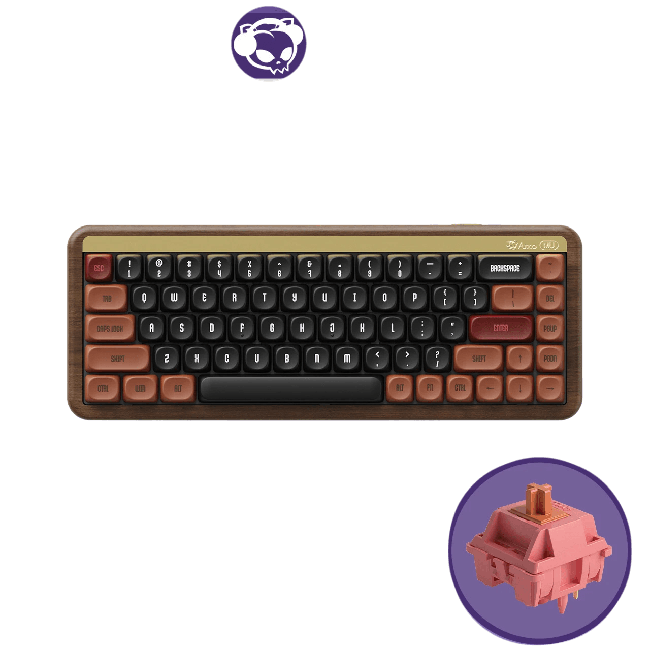 Akko Autumn Wooden Mechanical Keyboard MOA Profile RGB Hot - TKINGS