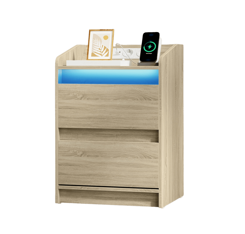Nightstand Table Stylish And Multifunctional - TKINGS