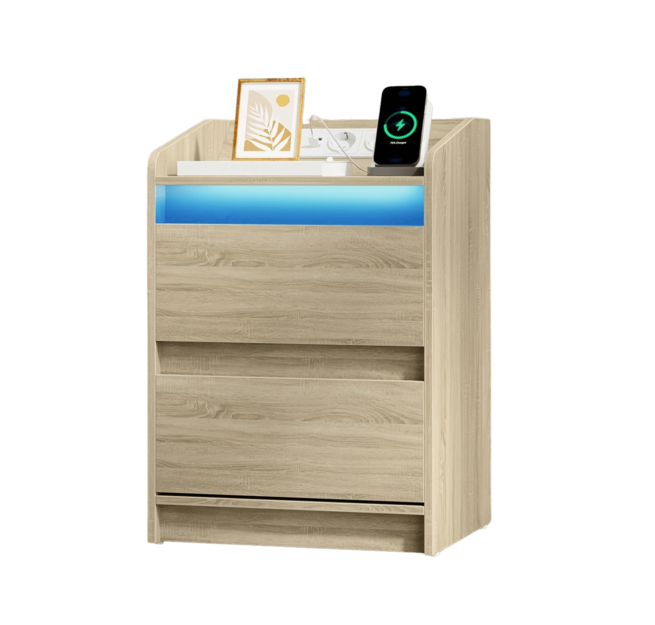 Nightstand Table Stylish And Multifunctional - TKINGS
