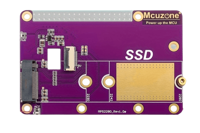 PCIe M.2 NVMe SSD Hat for Raspberry Pi 5 -Pimoroni Board with 2280/2242/2230 - TKINGS